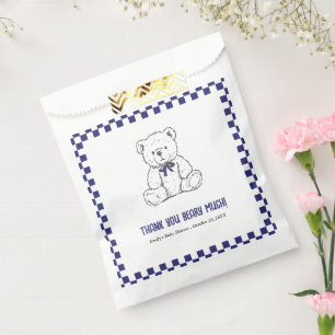 Bolsa De Papel Oso de Teddy de la Marina a prueba de azul - Nuest
