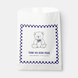 Bolsa De Papel Oso de Teddy de la Marina a prueba de azul - Nuest