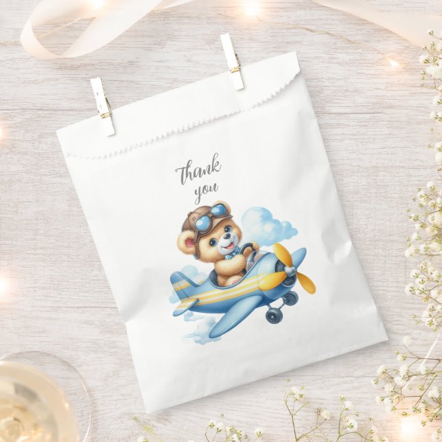 Bolsa De Papel Oso De Teddy Volador (Cortado)