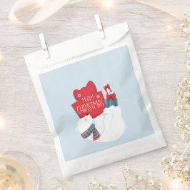 Bolsa De Papel Oso polar caprichoso y presenta Navidades