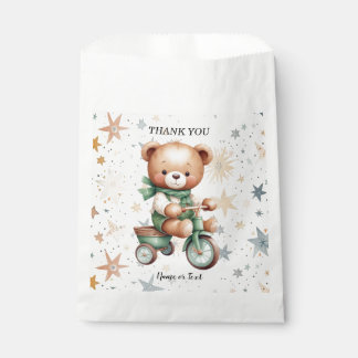 Bolsa De Papel Osos de peluche de acuarela estrellas fiesta de bi