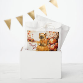 Bolsa De Papel Otoño Cae Baby Shower para los amantes del gato