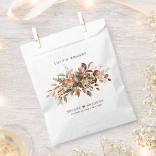 Bolsa De Papel Otoño deja al país ruso Boho Boda