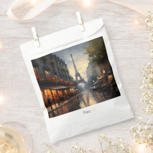 Bolsa De Papel Otoño vintage en París, Francia