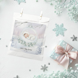 Bolsa De Papel Our Little Snowbaby is on the way Winter Keepsake
