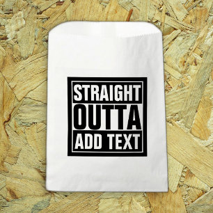Bolsa De Papel OUTTA RECTO - añada su texto aquí/créelo para
