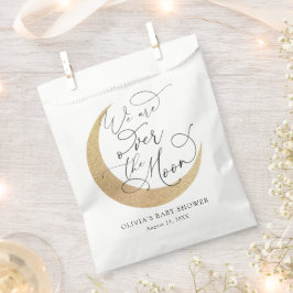 Bolsa De Papel Over the Moon Baby Shower