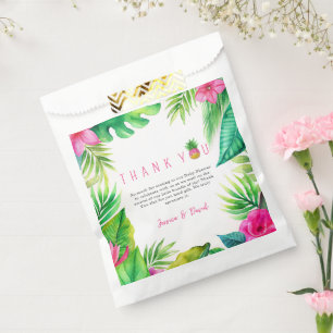Bolsa De Papel Pacificadores de la jungla de piña Chica rosa Baby