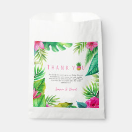 Bolsa De Papel Pacificadores de la jungla de piña Chica rosa Baby