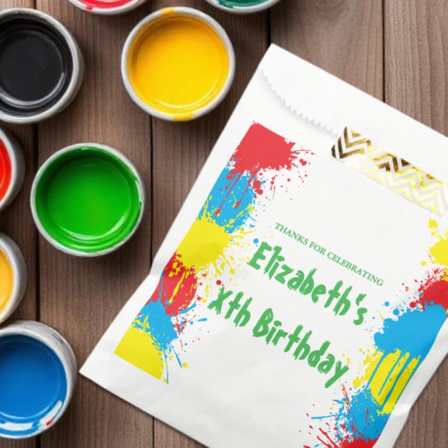 Bolsa De Papel Painting Party Kids Birthday (Subido por el creador)