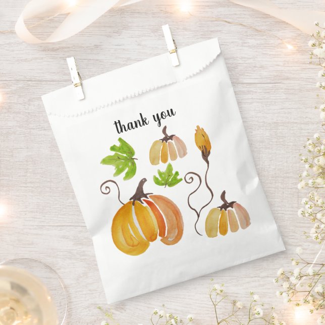 Bolsa De Papel País Gracias Calabaza (Cortado)