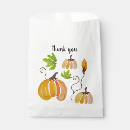 Bolsa De Papel País Gracias Calabaza