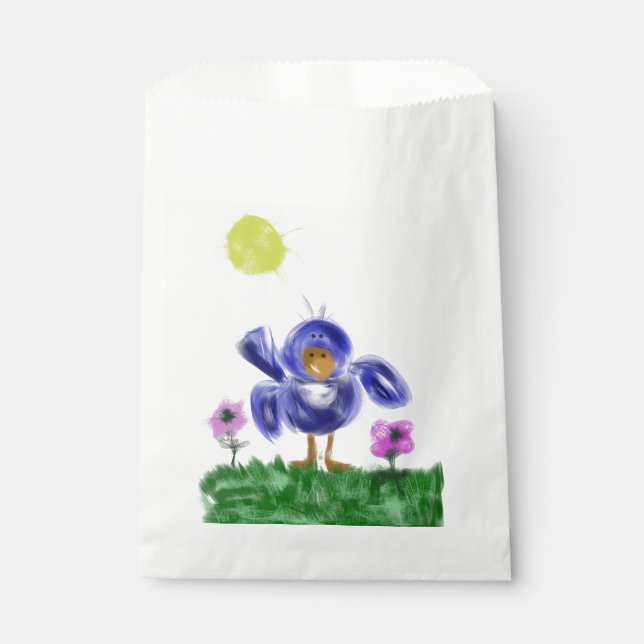 Bolsa De Papel Pájaro bebé de alegría (Anverso)