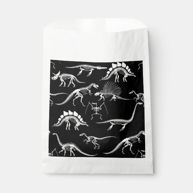 Bolsa De Papel paleontología halloween dinosaurios fósiles (Anverso)
