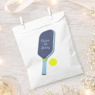Bolsa De Papel Paleta de Pickleball Personalizada Azul y Amarilla