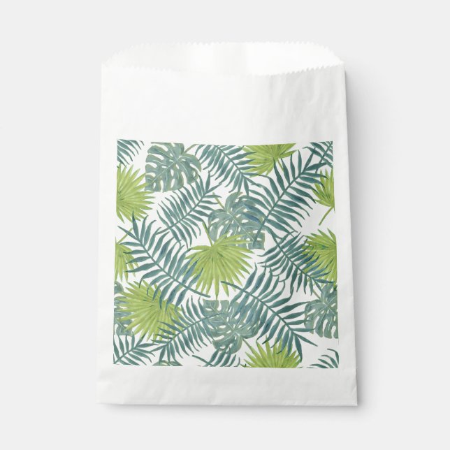 Bolsa De Papel Palm Tree Fronds Pintando Hawaian (Anverso)