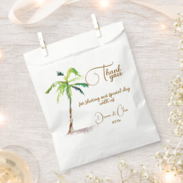 Bolsa De Papel Palm Trees de playa Boda oceánico