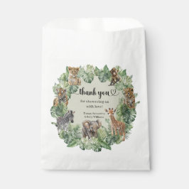 Bolsa De Papel Palmas de jirafa de Safari de la Selva dejan Baby