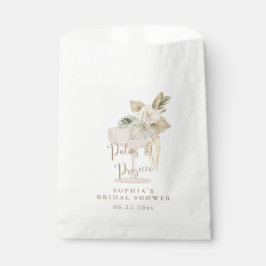 Bolsa De Papel Palmas personalizadas y la novia del Prosecco