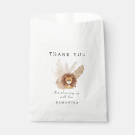 Bolsa De Papel Pampas linda ducha de bebé de león