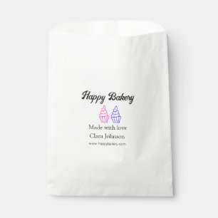 Bolsa De Papel panadería casera añade el nombre de tu texto perso