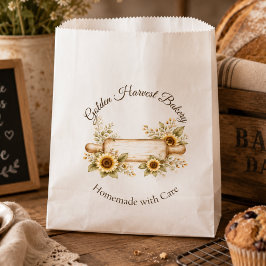 Bolsa De Papel Panadería Cosecha Dorada