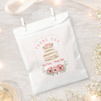 Bolsa De Papel Panadería de Flores Love Cakes