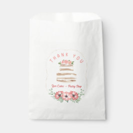 Bolsa De Papel Panadería de Flores Love Cakes