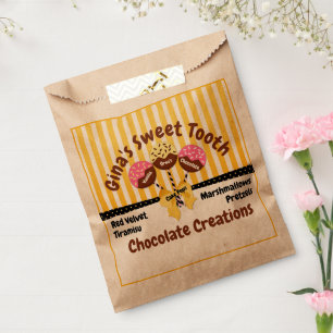 Bolsa De Papel Panadería personalizado Cake Pops