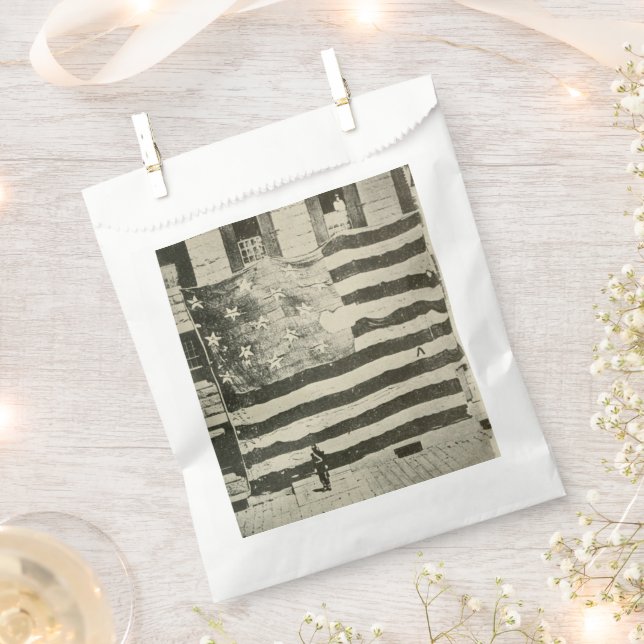 Bolsa De Papel Pancarta de Star Spanglage: Bandera estadounidense (Cortado)