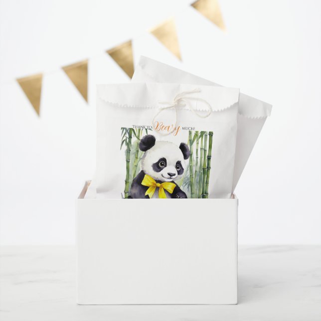 Bolsa De Papel Panda Bear Gracias Beary Mucho Unisex Baby Shower (Fiesta)