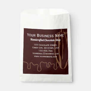 Bolsa De Papel Papel de la tienda de chocolate de chocolate moder