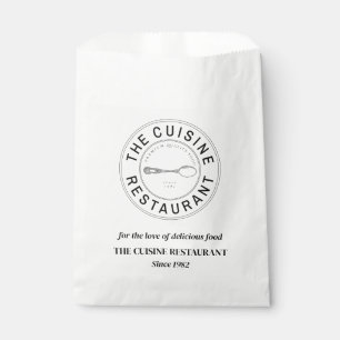 Bolsa De Papel Papel de panadería de restaurante de logotipo pers