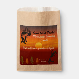 Bolsa De Papel Paquete de semillas de Kokopelli del suroeste