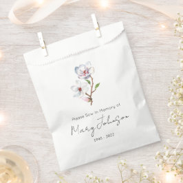 Bolsa De Papel Paquete de semillas de magnolia simple Funeral 