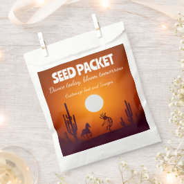 Bolsa De Papel Paquete de semillas Kokopelli Arizona del suroeste