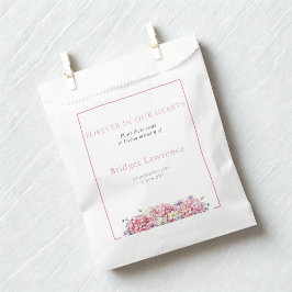 Bolsa De Papel Paquete de semillas para funeral de Hortensia Rosa