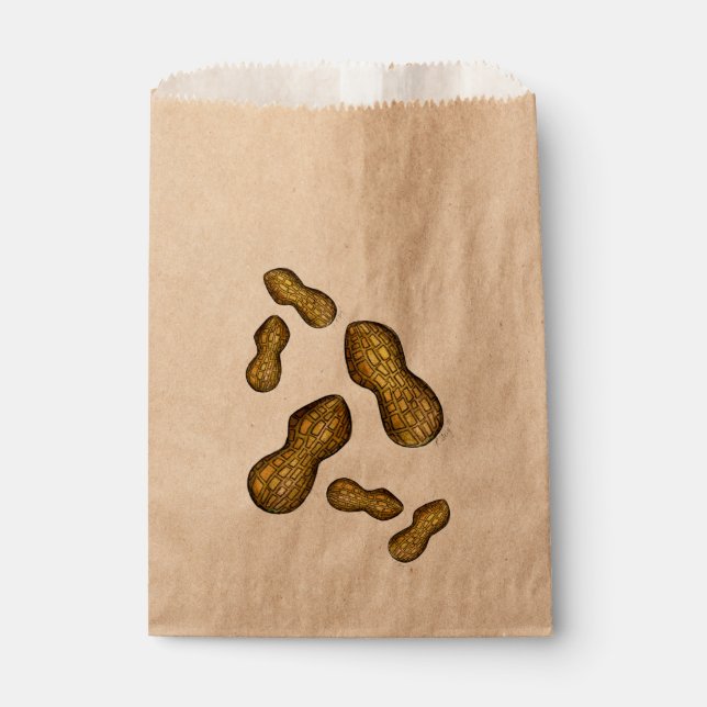 Bolsa De Papel Paquetes de cacahuete asados Tratamientos de comid (Anverso)