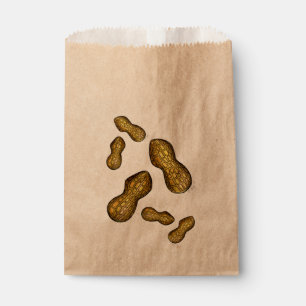 Bolsa De Papel Paquetes de cacahuete asados Tratamientos de comid