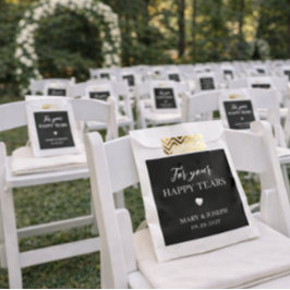 Bolsa De Papel Paquetes de papel tisú personalizables para bodas