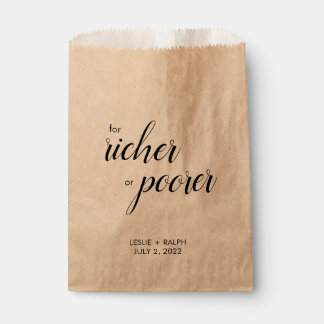 Bolsa De Papel Para bolsos favoritos más ricos o más pobres