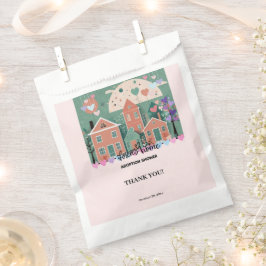 Bolsa De Papel Para el hogar Pastel Heart Adopción Ducha para el