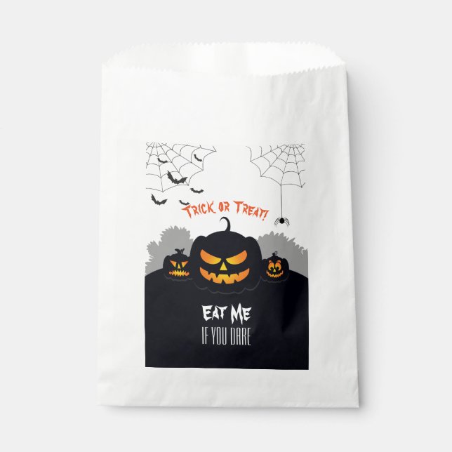 Bolsa De Papel Parche de calabaza encorvado (Anverso)