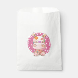 Bolsa De Papel Parche Hippo Pink