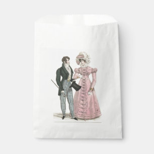 Bolsa De Papel Pareja Boda Antigua 1823 Hombre Mujer Moda