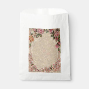 Bolsa De Papel Pareja de Romance Vintage: Rosas de Antiguos Amant