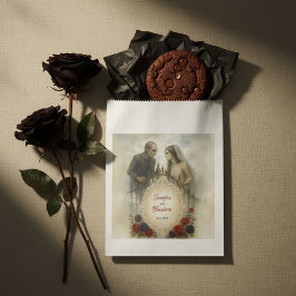 Bolsa De Papel Pareja gótico Boda Zombie Halloween