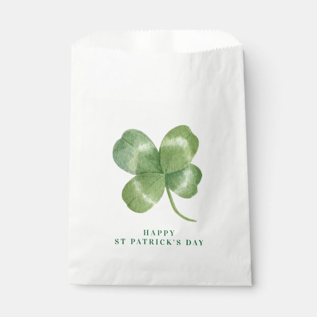 Bolsa De Papel Pareja Leprechaun | Día de San Patricio (Anverso)