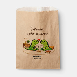 Bolsa De Papel Pareja linda bebiendo café