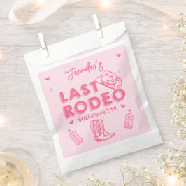 Bolsa De Papel Partido Bachelorette de Rodeo Rosa Última